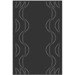 Le marquier - plaque murale eole noir l80 h120