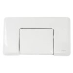 Plaque de commande murale wc encastr� regiplast simple touche blanche.