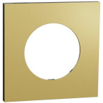Plaque odace laiton m�tal support noir 1 poste (s916702)