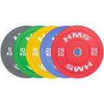 Plaque olympique bumper 25 kg rouge