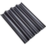 Plaque  pain perfore 4 baguettes plaque moule anti - adhsif rversible pour biscuits ptisserie 3833cm ...