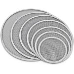 Plaque � pizza antiadh�sive en aluminium ulisem de 25, 4 cm (10 po) avec grille, trous et rebord sans ...