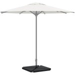 Plaques de poids de parasol 4 pcs triangulaire granit noir 14kg vidaxl280409