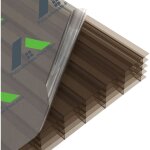 Plaque polycarbonate alv�olaire 16mm bronze 3000x1200mm