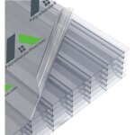 Plaque polycarbonate alv�olaire 32mm transparente 3000x1200mm