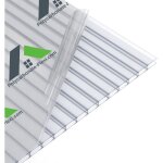Plaque polycarbonate alv�olaire 6mm transparente 3500x500mm
