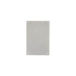 Plaque de propret acier nickel x l. 6 x h. 9 cm - chrisligne