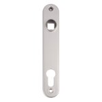 Locinox - plaque de propret� en aluminium anodis� pour serrures � encastrer en argent