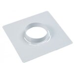 Plaque de propret� inox 400x400mm blanc diam�tre 125 mm ten 125125