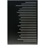 Plaque de protection murale verticale d�corative en acier forlin l. 120 x h. 81 cm edilinox