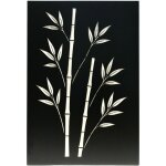 Plaque de protection murale verticale d�corative en acier turmel l. 120 x h. 81 cm edilinox