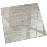 Plaque de protection de sol en verre pour chemin�e ou po�le moderne anti - chaleur et �tincelles texture ...