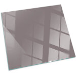 Plaque de protection de sol en verre tremp� pour chemin�e et po�le � bois pare - feu contre les �tincelles ...