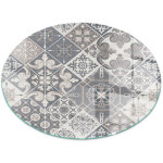 Plaque de protection de sol en verre tremp� pour chemin�e et po�le � bois pare - feu contre les �tincelles ...