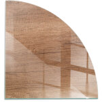 Plaque de protection de sol en verre tremp� pour chemin�e ou po�le � bois pare - feu contre les �tincelles ...