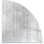 Plaque de protection de sol en verre tremp� pour chemin�e et po�le � bois pare - feu contre les �tincelles ...