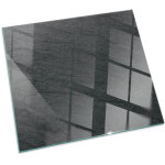 Plaque de protection de sol en verre tremp� pour chemin�e et po�le � bois pare - feu contre les �tincelles ...