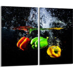 Plaque de protection en verre pour la cuisini�re 2x30x52 paprika