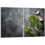 Plaque de protection en verre pour la cuisinire 2x40x52 pices