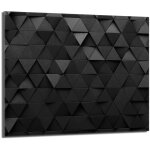 Plaque de protection en verre pour po�le 60x52 noir
