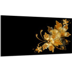 Plaque de protection en verre pour po�le 90x52 or