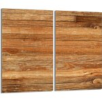 Plaque de protection en verre pour po�le � bois 2x30x52