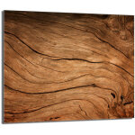 Plaque de protection en verre pour po�le � bois 60x52