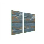Plaque de protection en verre pour po�le � bois 90x52