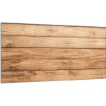 Plaque de protection en verre pour po�le � bois 90x52