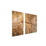 Plaque de protection en verre pour po�le � bois 90x52