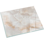 Plaque rectangulaire d�corative de protection avec impression sous chemin�e pour salon motif pierre naturelle ...