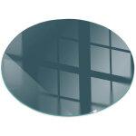 Plaque ronde de protection de sol en verre tremp� pour chemin�e et po�le � bois pare - feu contre les ...