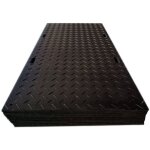 Plaque de roulage 2440x1220x12 mm en poly�thyl�ne 80 tonnes plaque antid�rapante double face pour protection ...