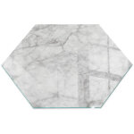 Plaque de sol sous po�le � bois en verre tremp� protection thermique du plancher motif structure marbr�e ...