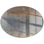 Plaque de sol sous po�le � bois en verre tremp� protection thermique du plancher motif textur� abstrait ...