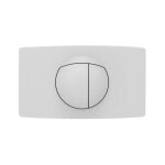 Sanit - plaque de commande double touche, pour rservoir encastr, blanche