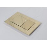 Pour plaque de commande de toilettes tecenow, adapt�e aux syst�mes � double chasse, or brillant