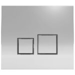 Plaque de commande pour toilette wc suspendu alterna concerto aspect inox inserts brillant - 3539624 Plaque de commande pour toilette wc suspendu alterna concerto aspect inox inserts brillant - 3539624