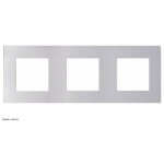 Plaque triple horizontale entraxe 71mm espace lumi�re arnould