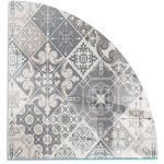 Plaque de verre pour chemin�e rev�tement de sol plancher de pare - feu protection contre etincelles motif ...