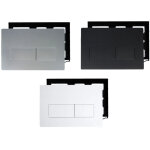 Plaque de commande wc - compatible avec geberit sigma 01, 20, 30, 50 plaque de d�clenchement - noir