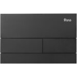 Rea - plaque de commande wc type t steel black