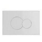 Plaque de commande wc suspendu selles comboî, double touche blanche Plaque de commande wc suspendu selles comboî, double touche blanche
