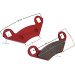 Plaquettes de frein arri�re pour quad