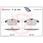 Plaquettes de frein avant brembo p24076