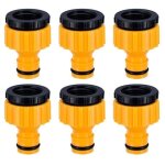 Plastique 3 / 4 '' and 1 / 2 '' bsp 2in1 nez de robinet d'arrosage � visser d�bit tap connector threaded ...