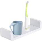 Plastique wall mount �tag�res de salle de bain, ventouse etag�res murales flottante en forme de u fournitures ...