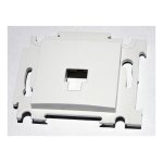 Alternative elec - plastron simple blanc  quiper pour prise rj45 cat5e ou cat6 (noyau non incl) fixation ...