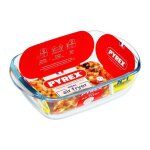 Base rect 23x15 1l2 verre pour air fryer - pyrex