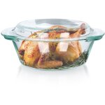 Plat de cuisson en verre allant au four pour la cuisson, r�tissoire, 1, 83 l